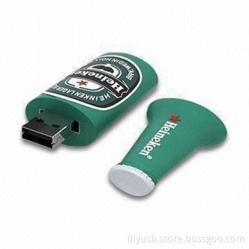 PVC USB Flash Drive, Supports Lifetime Warranty, Free Logo Cost, Uses Branded A Grade Microchips